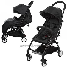 Коляска детская M 3548-2 YOGA, прогулочная, черная